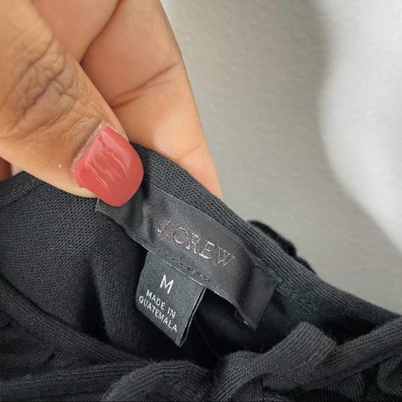 J. Crew Tiered knit keyhole maxi dress in black size M Medium - Picture 5 of 8